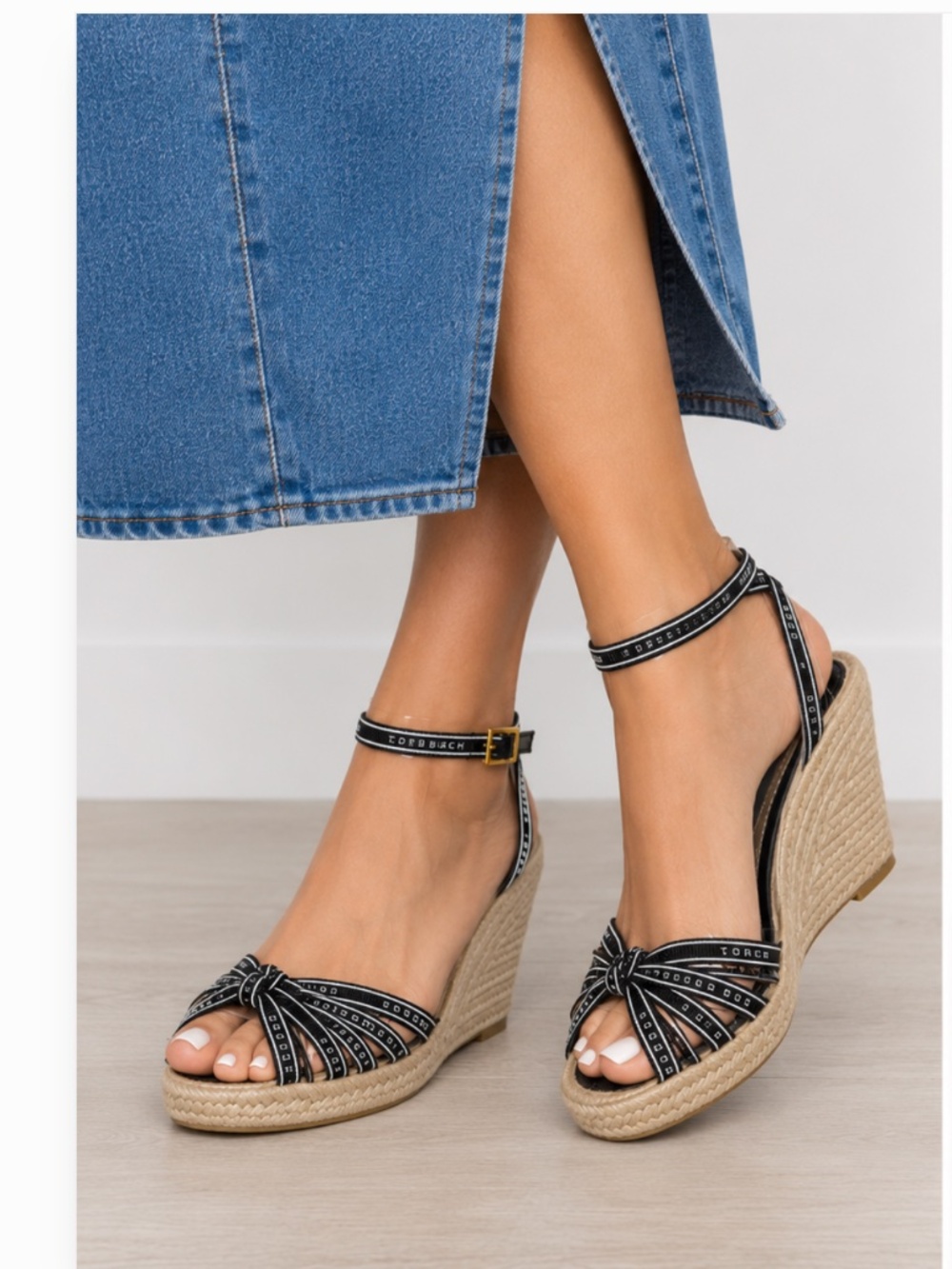 Tory Burch Ribbon Wedge Espadrilles - Picture 4 of 6